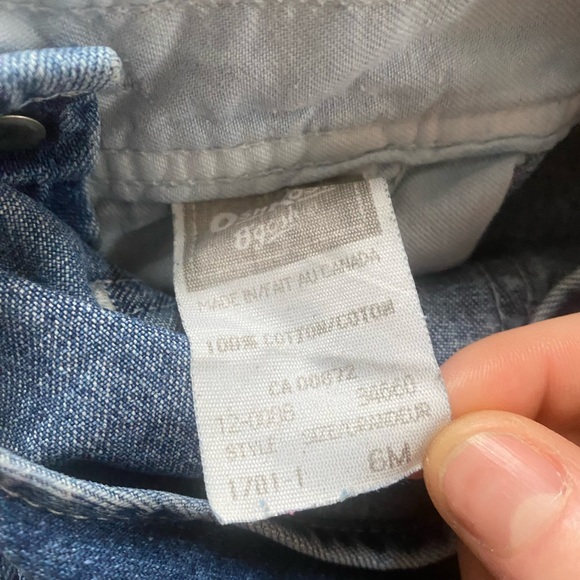 Vintage OshKosh Denim Baby Overalls - Picture 2 of 2